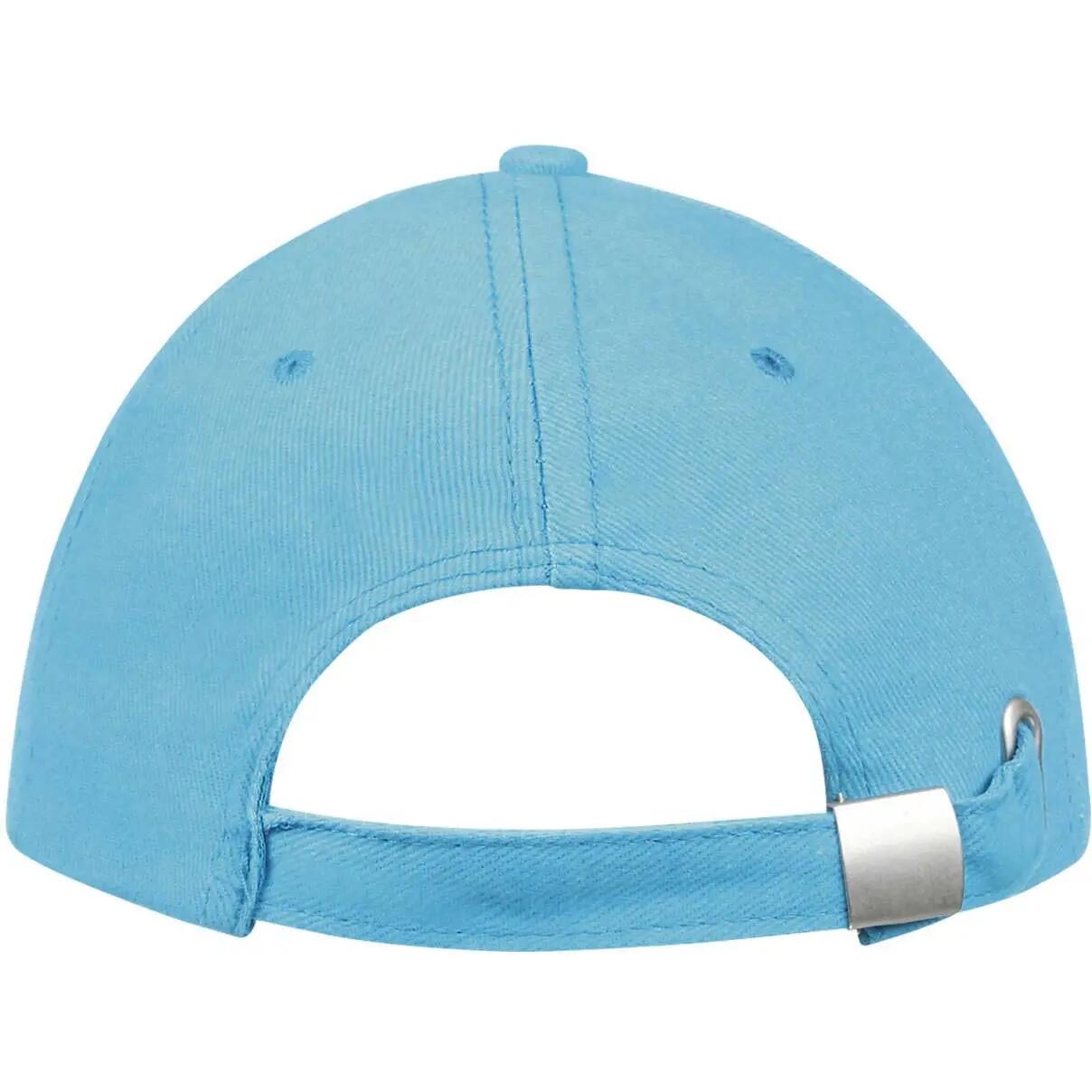 Unisex Buffalo 6 Panel Baseball Cap (Turquoise/White) 2/4