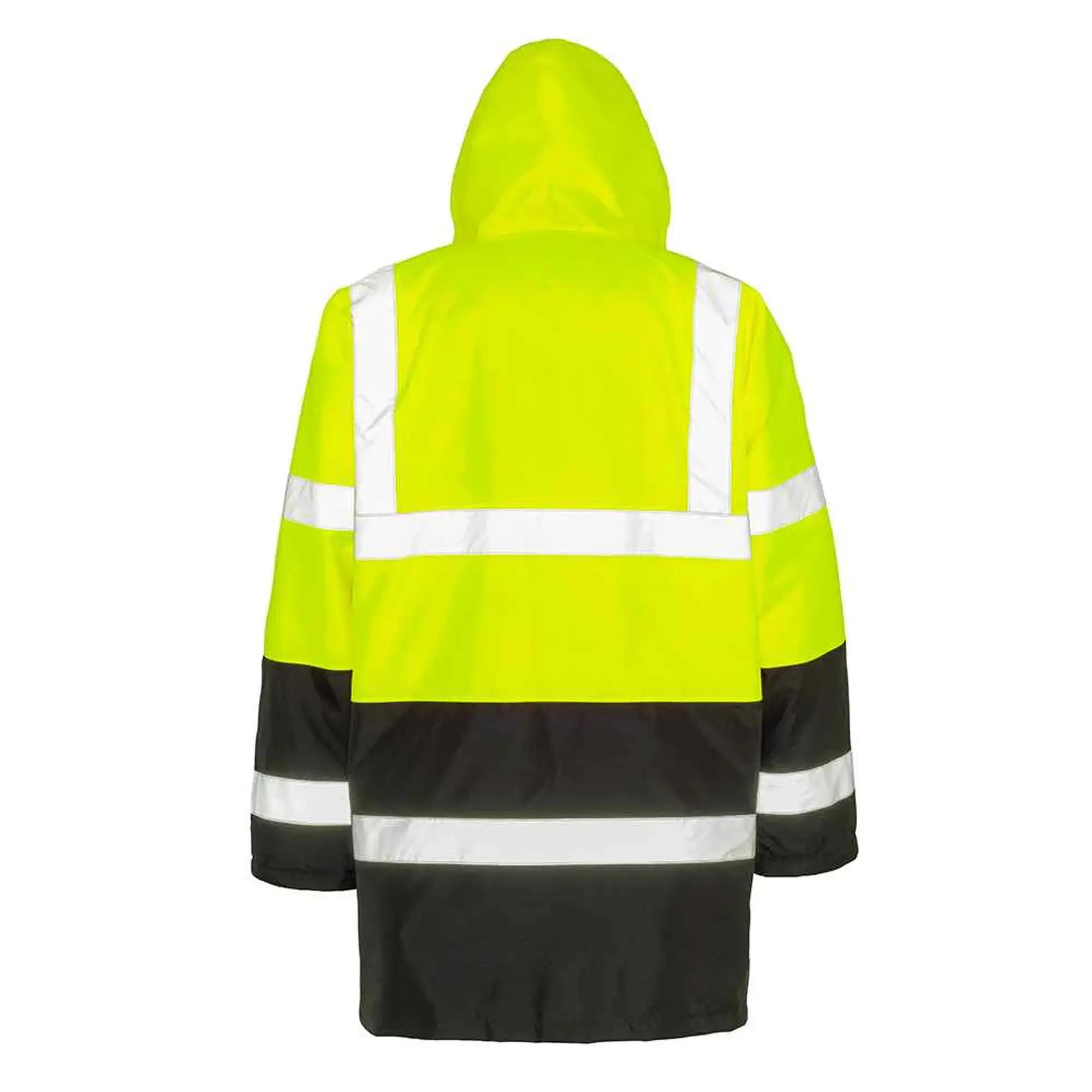 Veste Hautevisibilité Unisexe (Jaune Fluo / Noir) 3/5