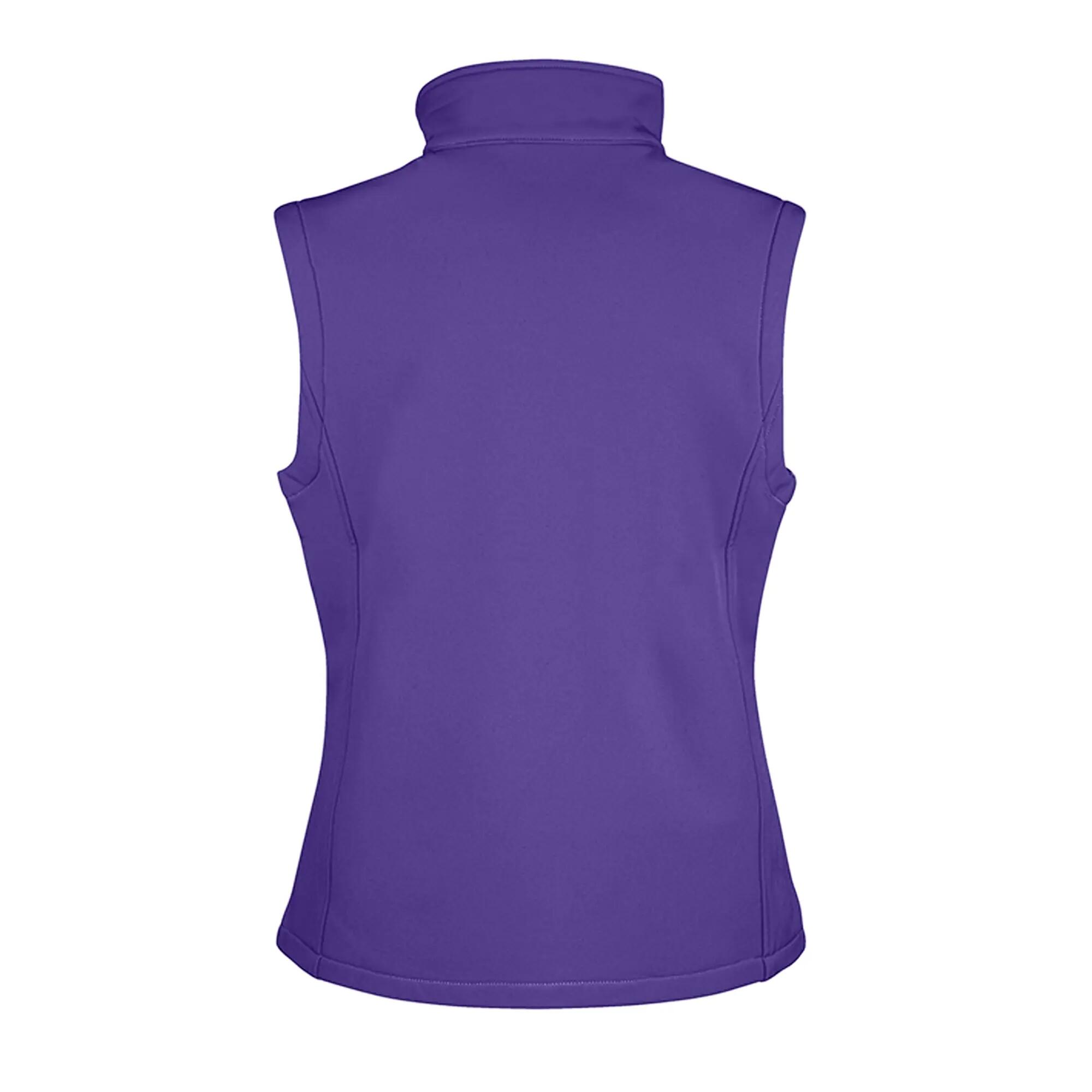 Gilè In Tessuto Soft Shell Donna Result Core Viola Nero 2/4