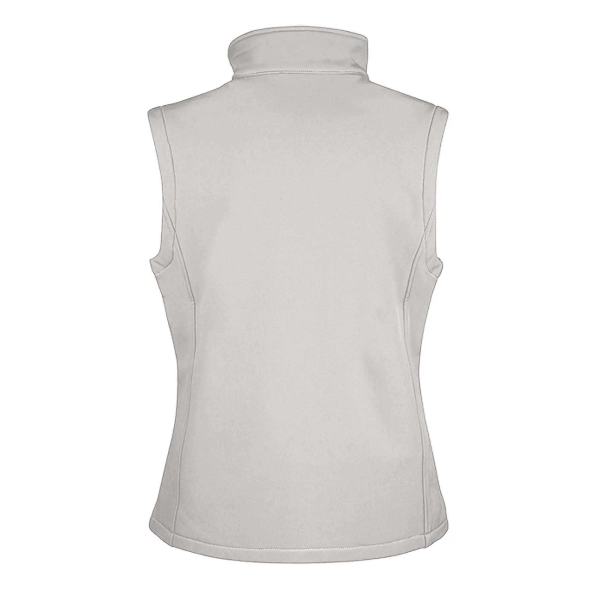Core Soft Shell Bodywarmer Damen Weiß/Schwarz 2/3