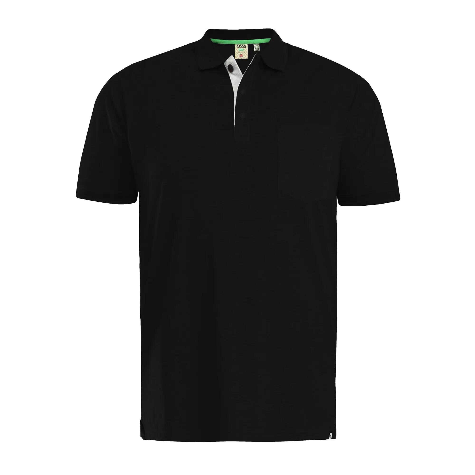 Mens Grant Polo Shirt (Black) 2/6