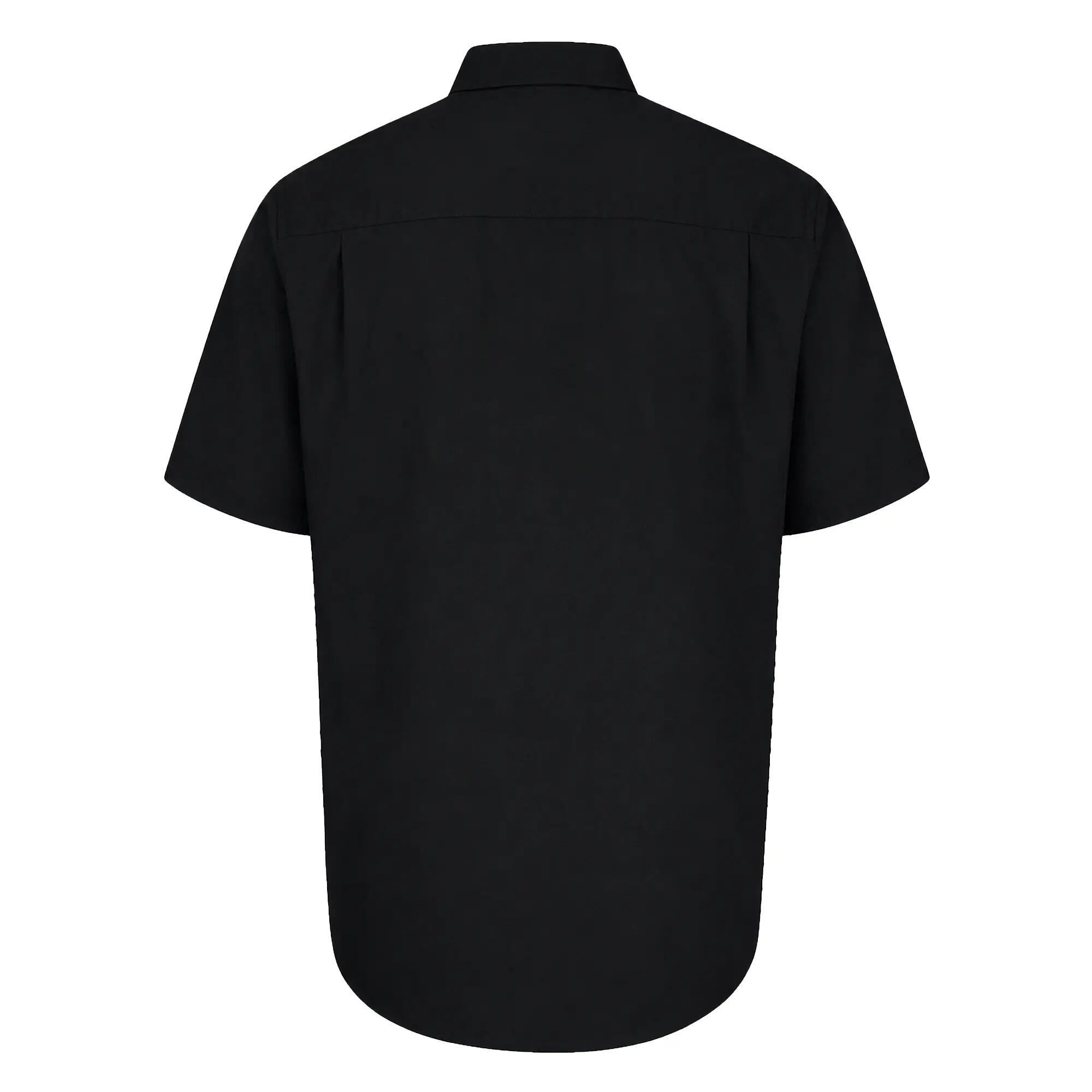 Camicia Kingsize Facile Da Stirare Maniche Corte Uomo Duke D555 Aeron Nero 3/6