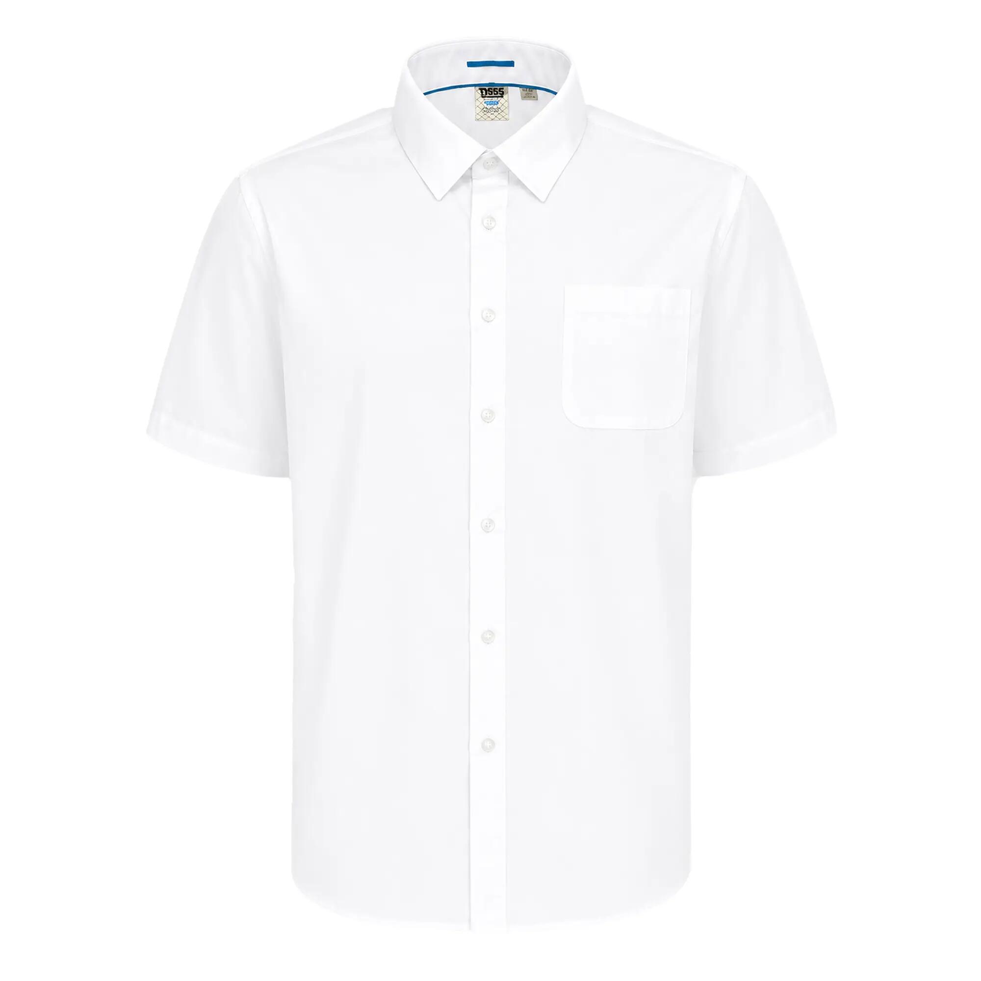 Camicia Kingsize Maniche Corte Uomo Duke D555 Delmar Bianco 2/6