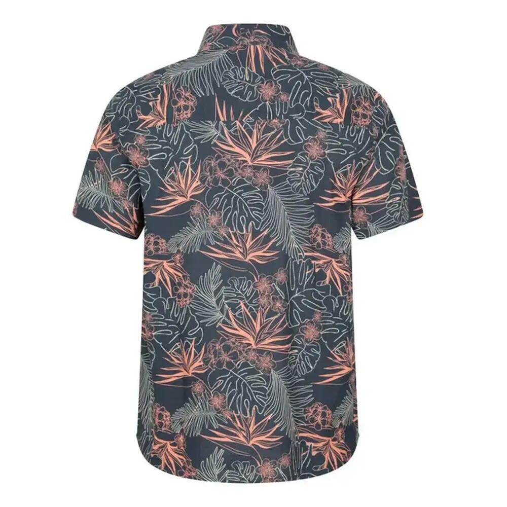 Hemd für kurzärmlig Herren Marineblau 2/4