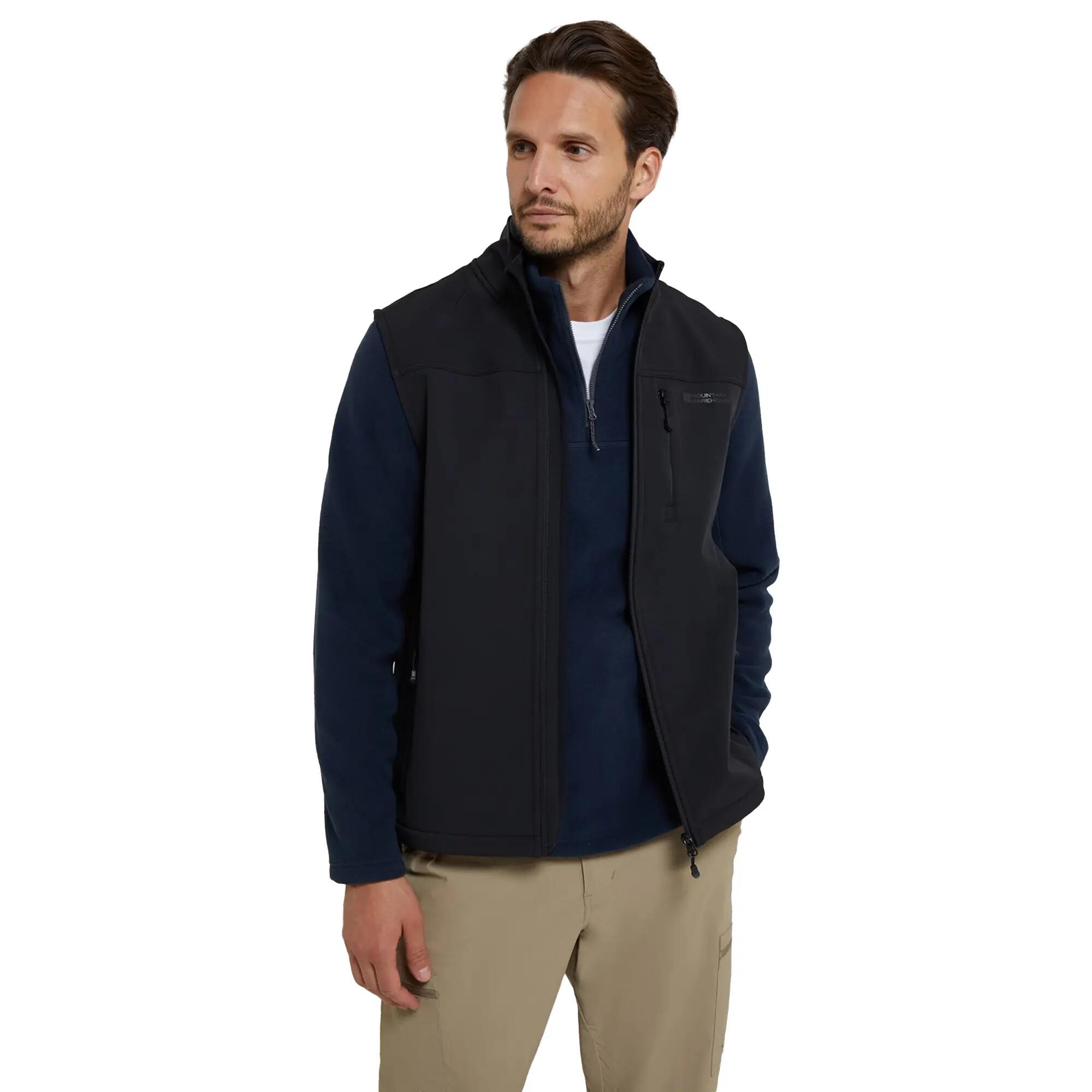Gilet Uomo Mountain Warehouse Grasmere Nero 1/6