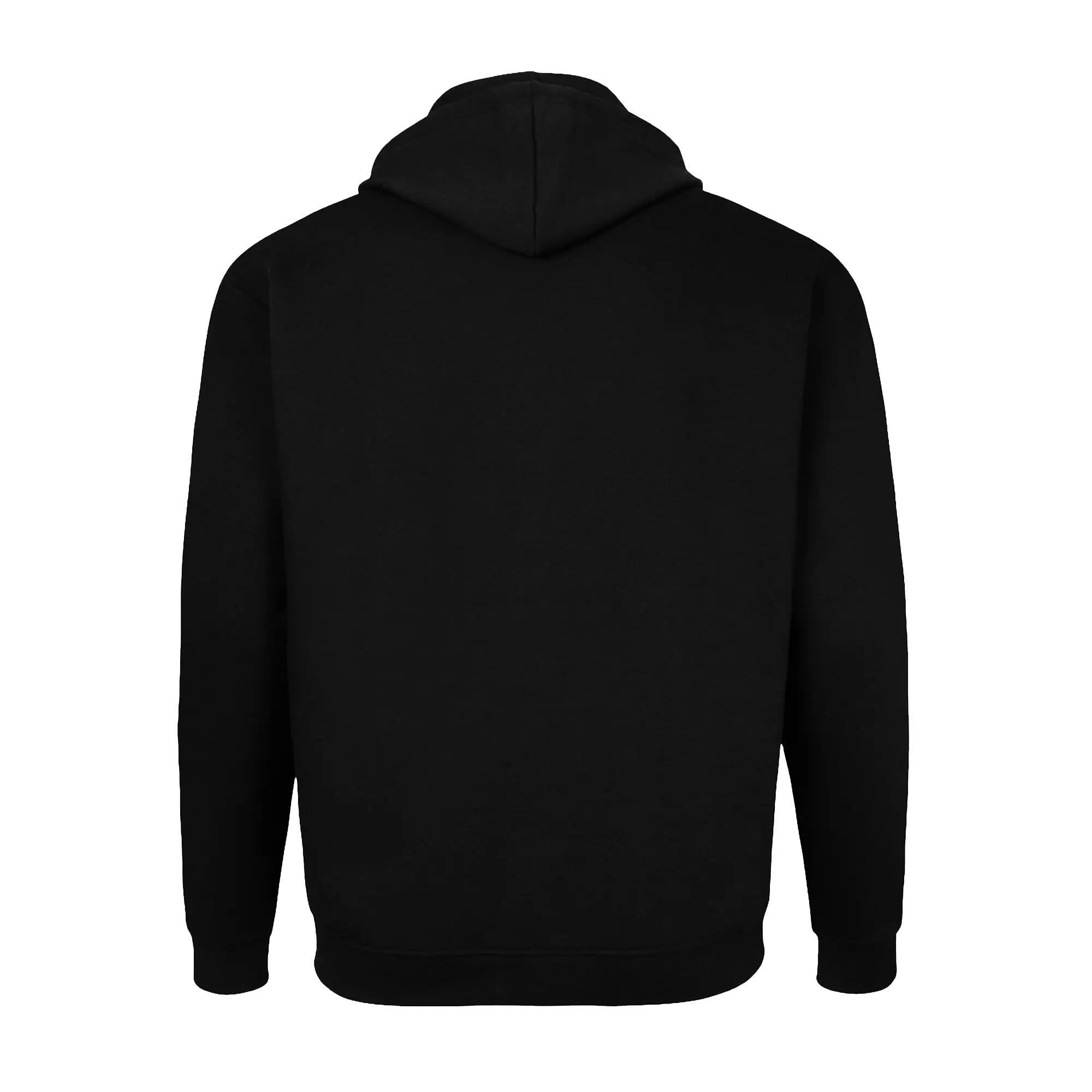 Felpa Con Cappuccio E Zip Intera Kingsize Uomo Duke D555 Rockford Cantor Nero 3/6