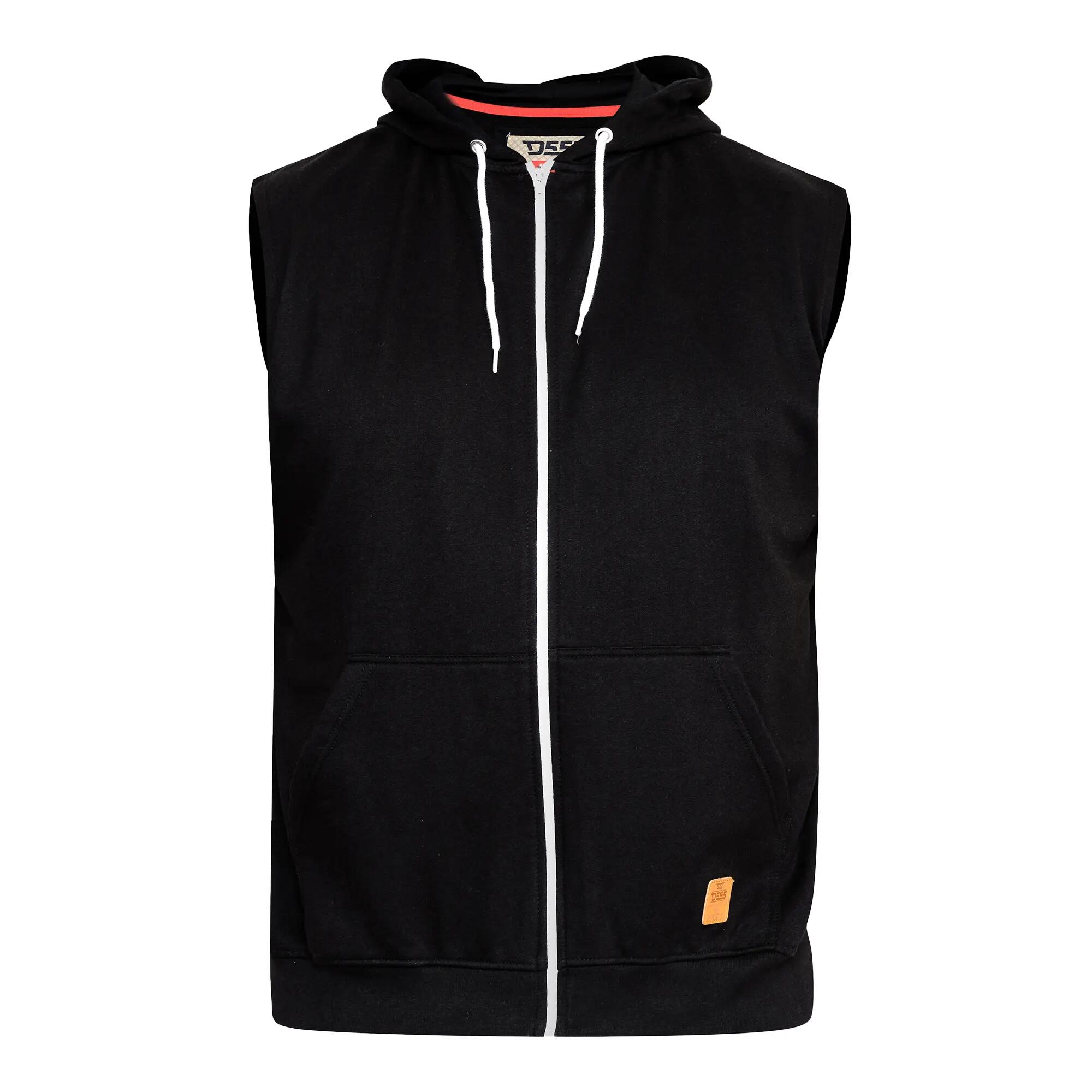 Felpa Con Cappuccio E Zip Intera Kingsize Senza Maniche Uomo Duke D555 Blake 2/6