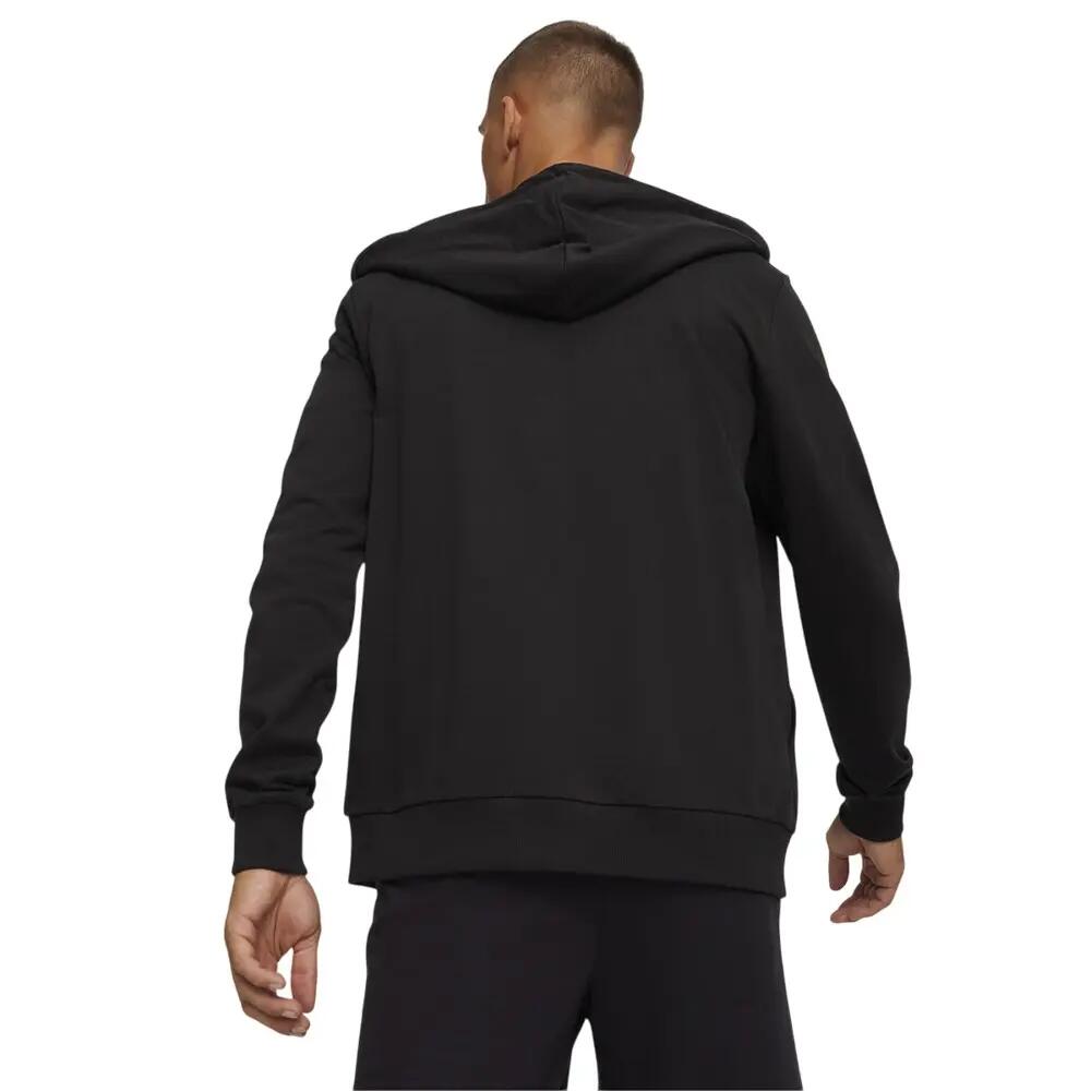 Felpa Con Cappuccio E Zip Intera Casual Uomo Puma Team Goal Nero 4/4