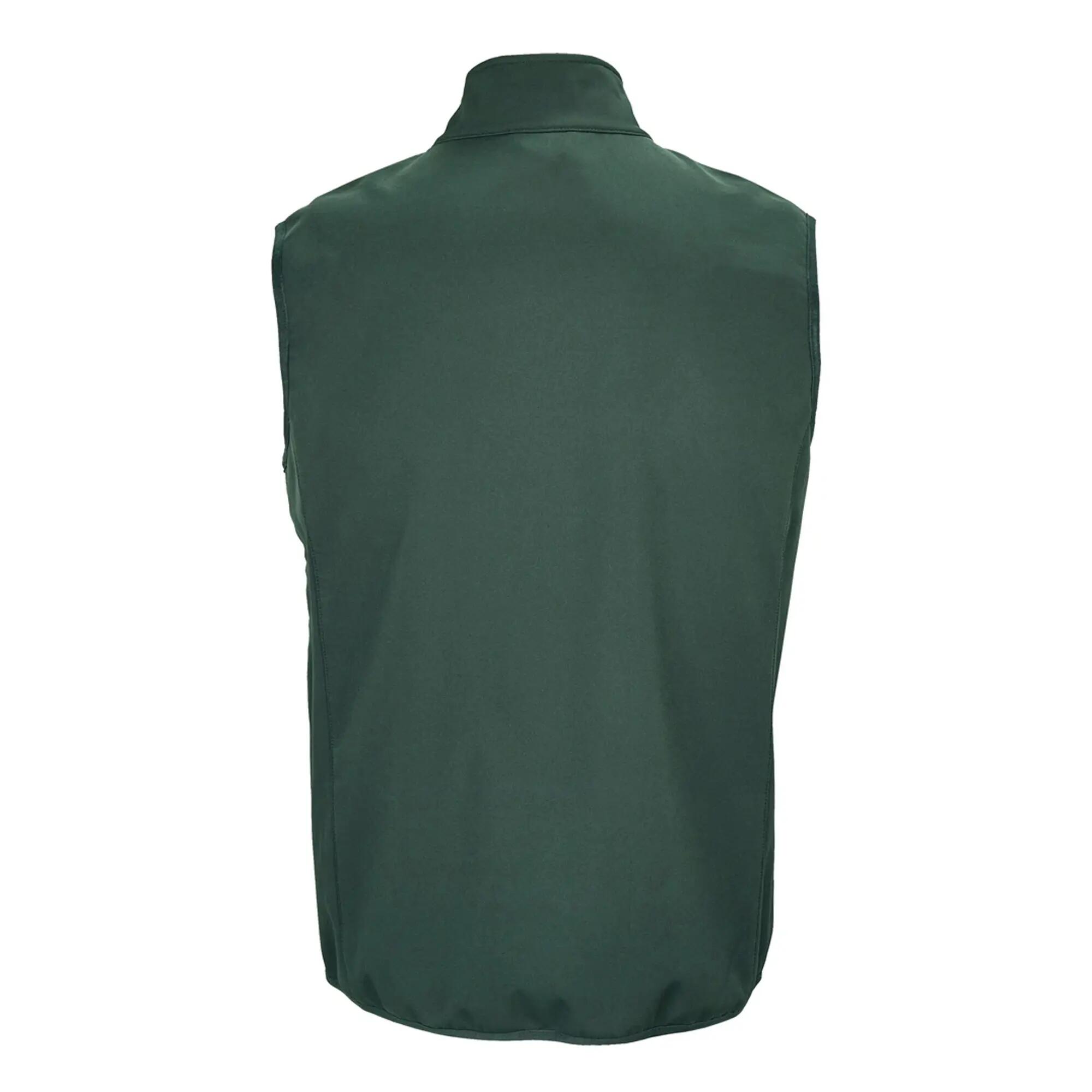 Mens Falcon Softshell Body Warmer (Forest Green) 2/4