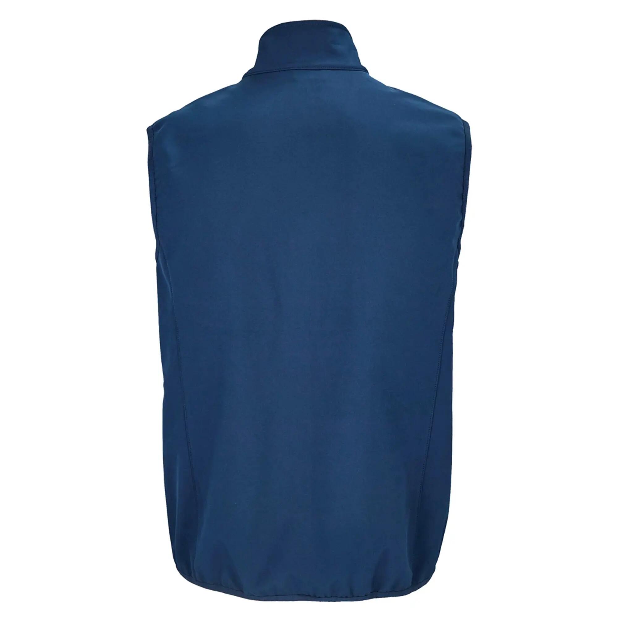 Mens Falcon Softshell Body Warmer (Abyss Blue) 2/4