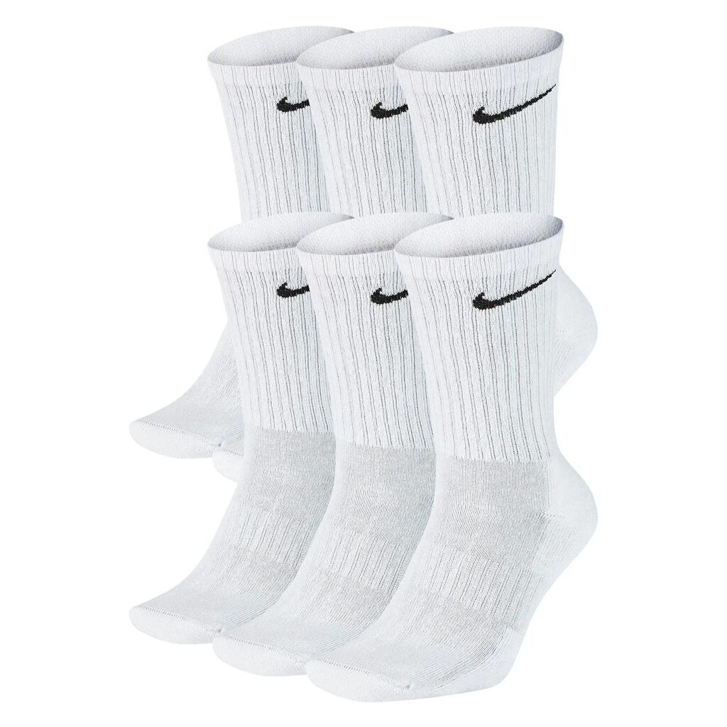 Unisex Adult Everyday Cushioned Socks (Pack of 6) (White)