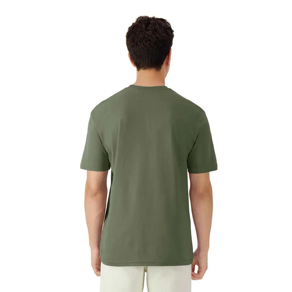 Tshirt Uni Et Léger Manches Courtes Adulte (Vert Kaki) 2/3