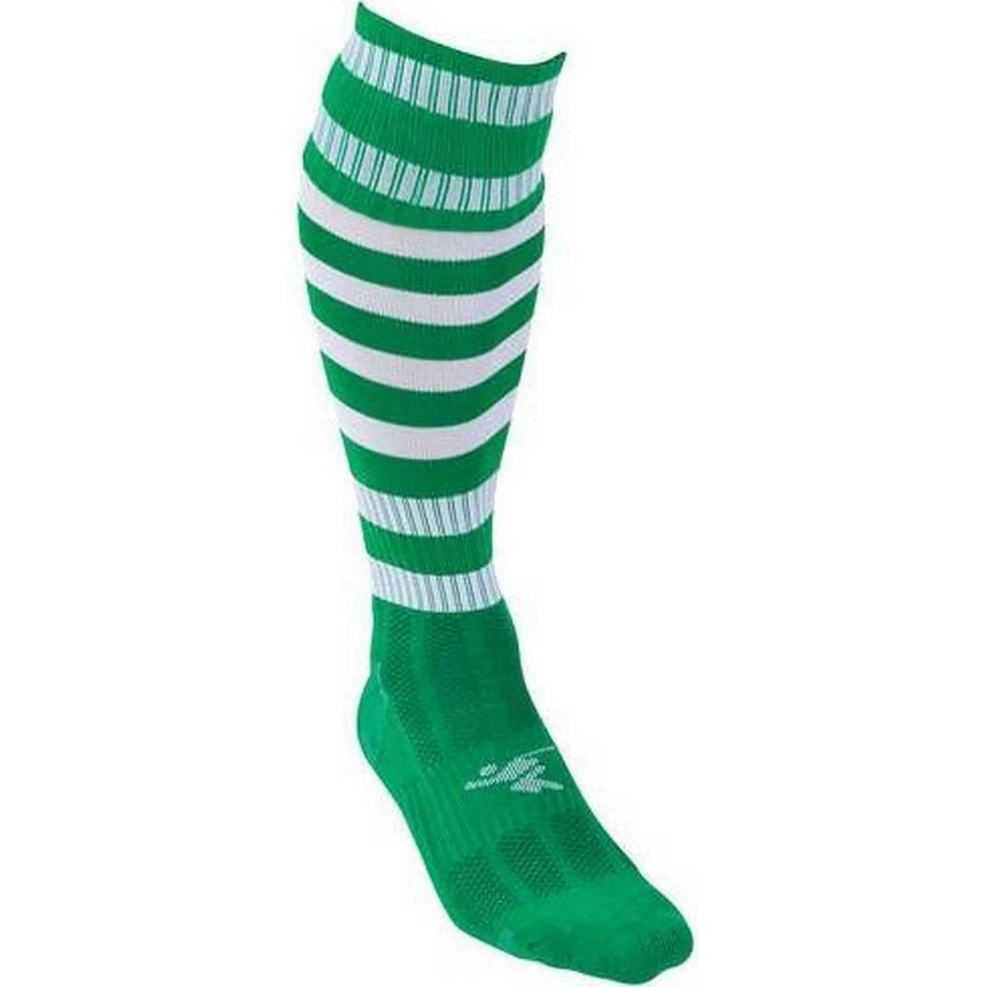 Calzini Da Calcio Ad Anello Bambini Precision Pro Verde Bianco 2/2