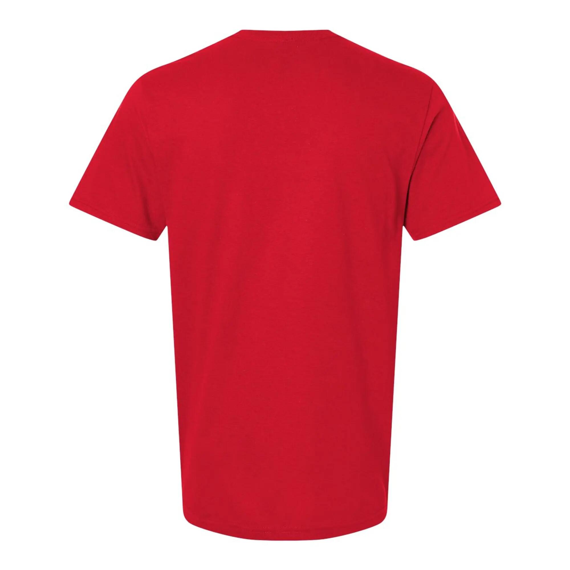 Maglietta Semplice Uomo Gildan Rosso 2/3