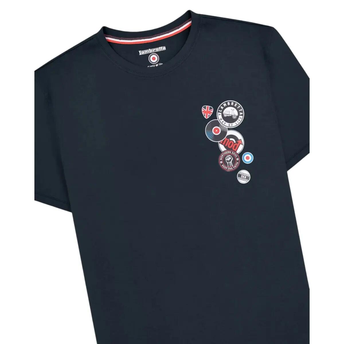 Mens Badge TShirt (Navy) 3/4