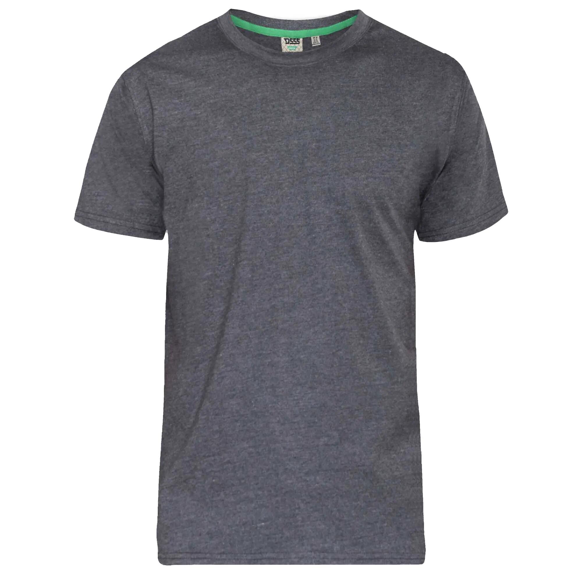 Mens D555 Flyers 2 Crew Neck TShirt (Charcoal Melange) 2/6