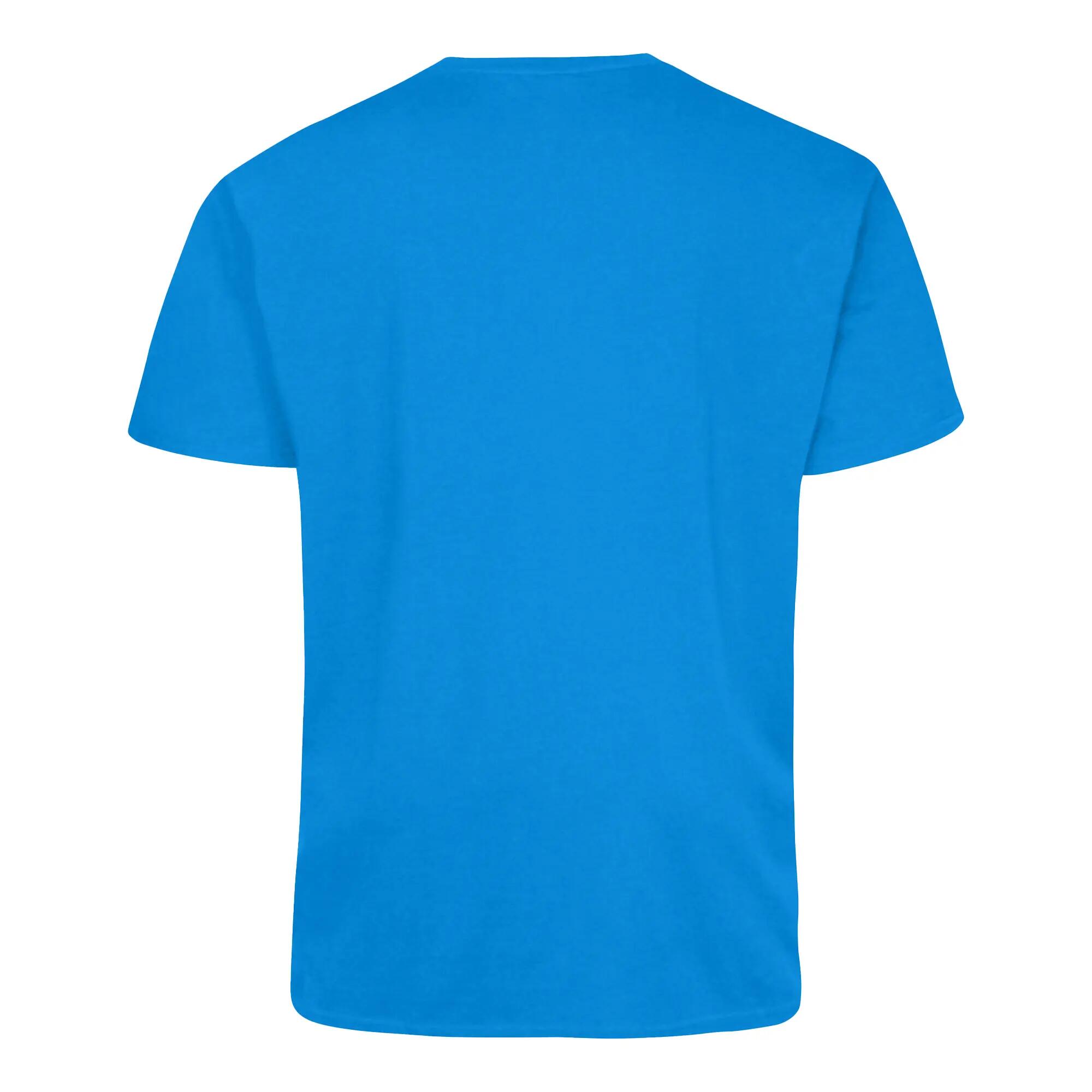 Mens D555 Sig 2 V Neck TShirt (Blue) 3/5