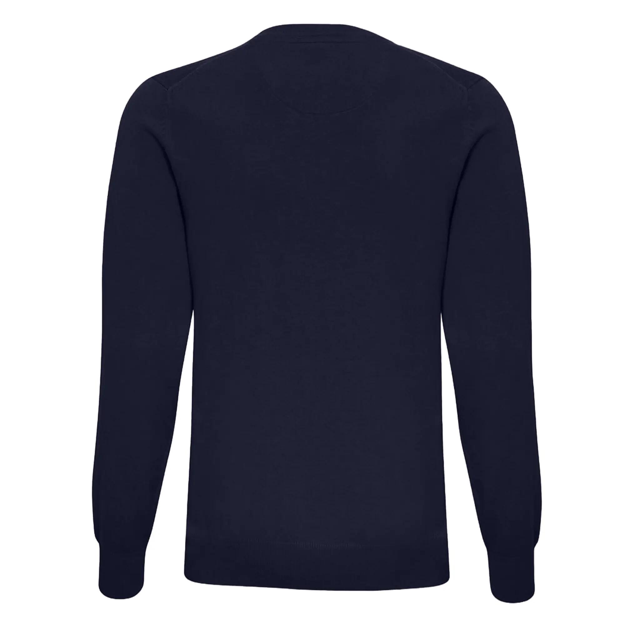 Pull Uni Col V Homme (Bleu Marine) 2/2