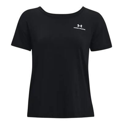 Dames rush energy core tshirt met korte mouwen (zwart)