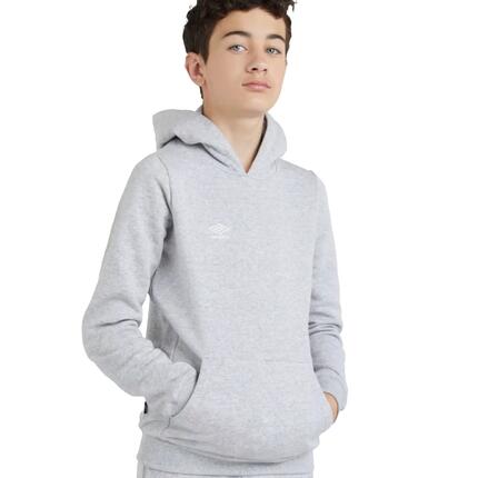Sweat À Capuche CLUB LEISURE Enfant (Gris Chiné / Blanc)