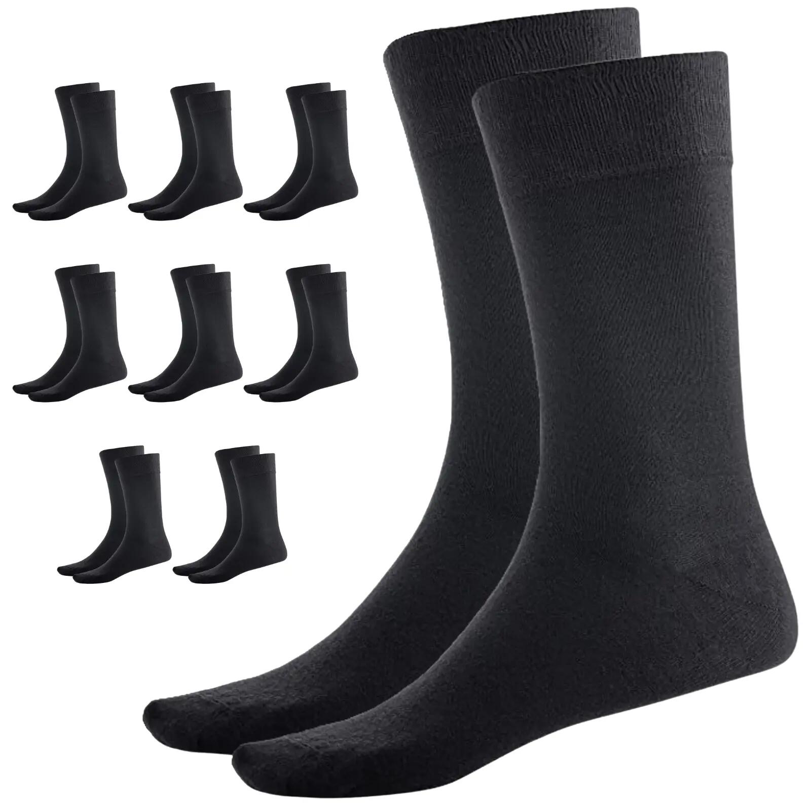 9 Pairs BAMBOO SOCKS Crew Natural Eco Healthy Enviro Unisex Work Business BULK
