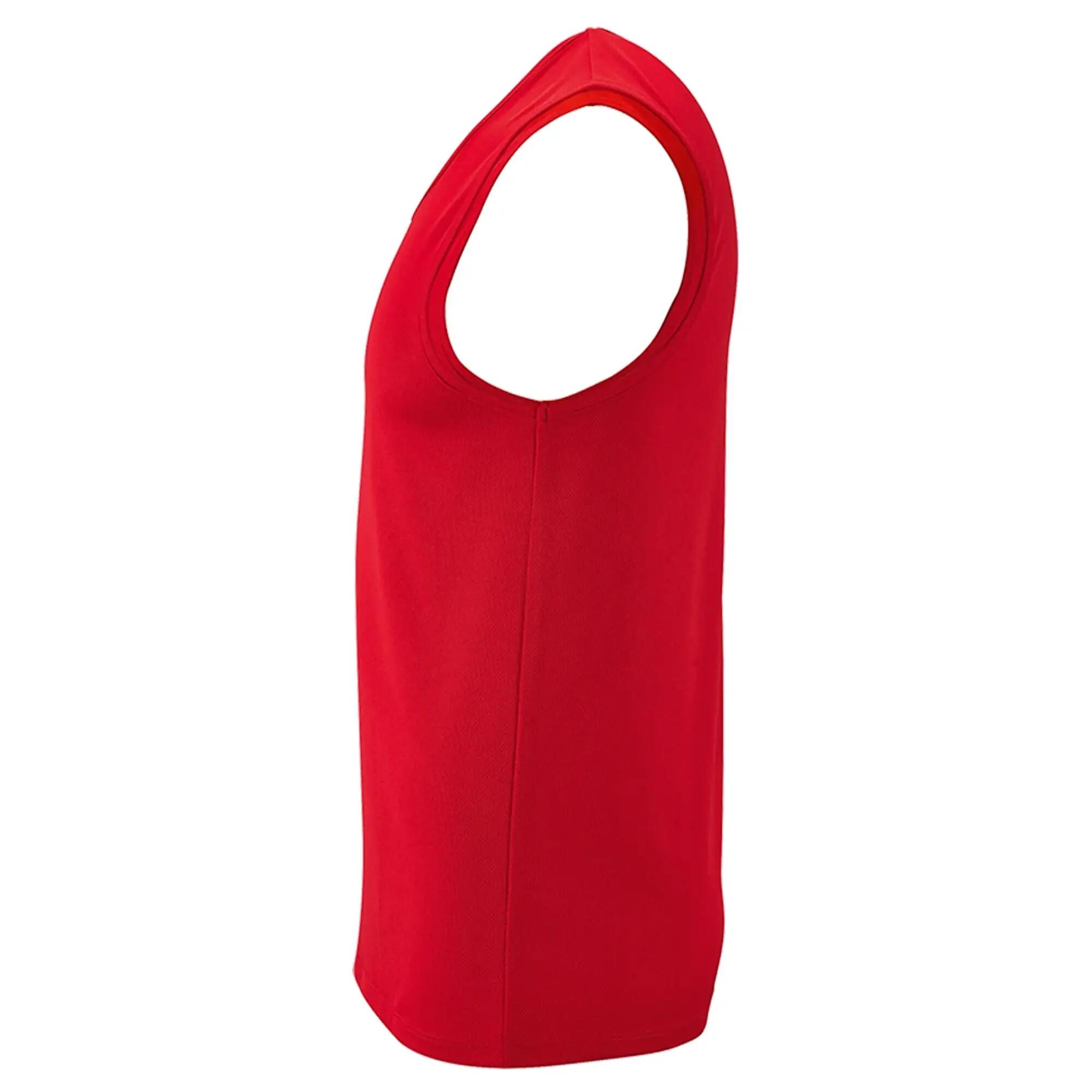 Mens Performance Tank Top (Red) 3/4
