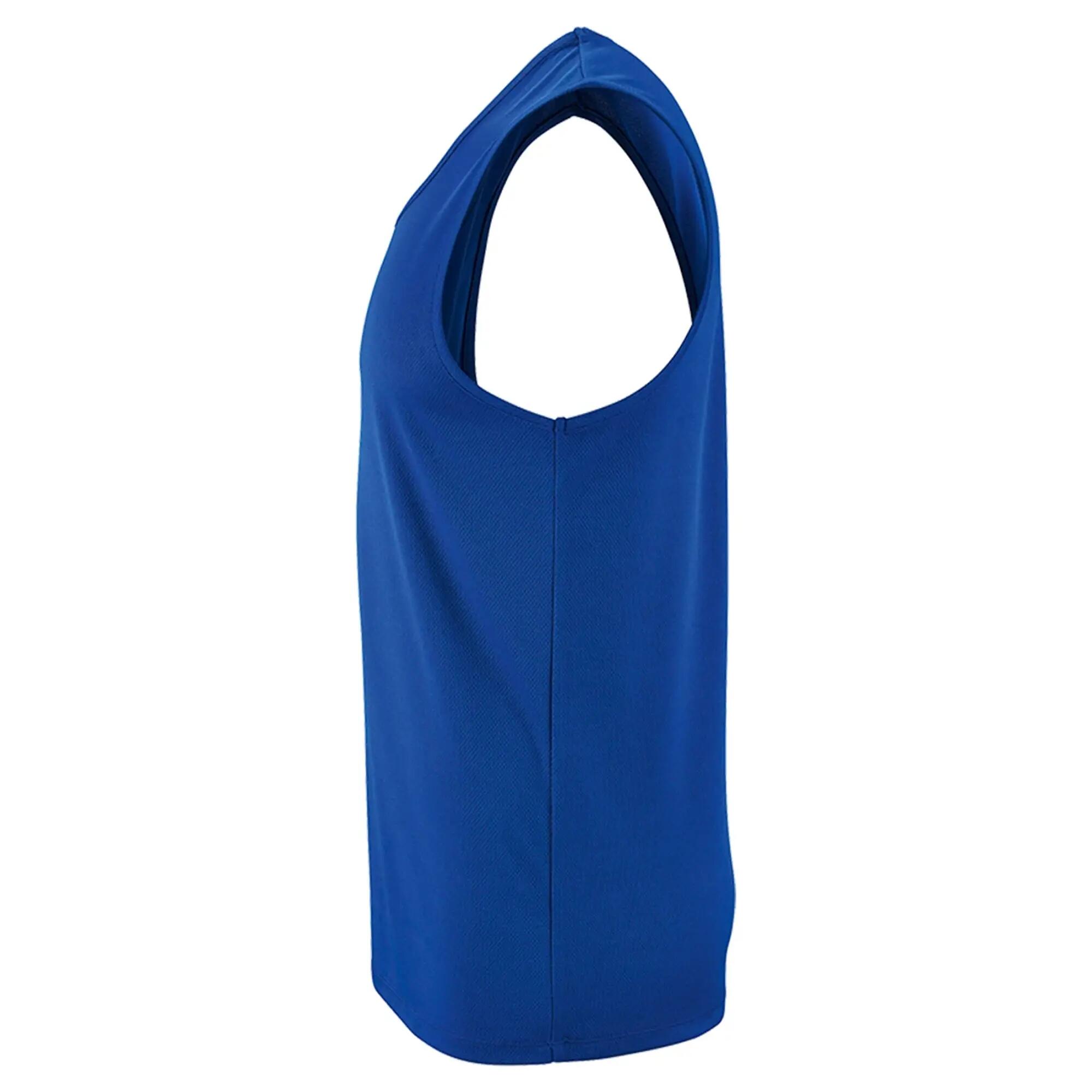 Mens Performance Tank Top (Royal Blue) 3/4