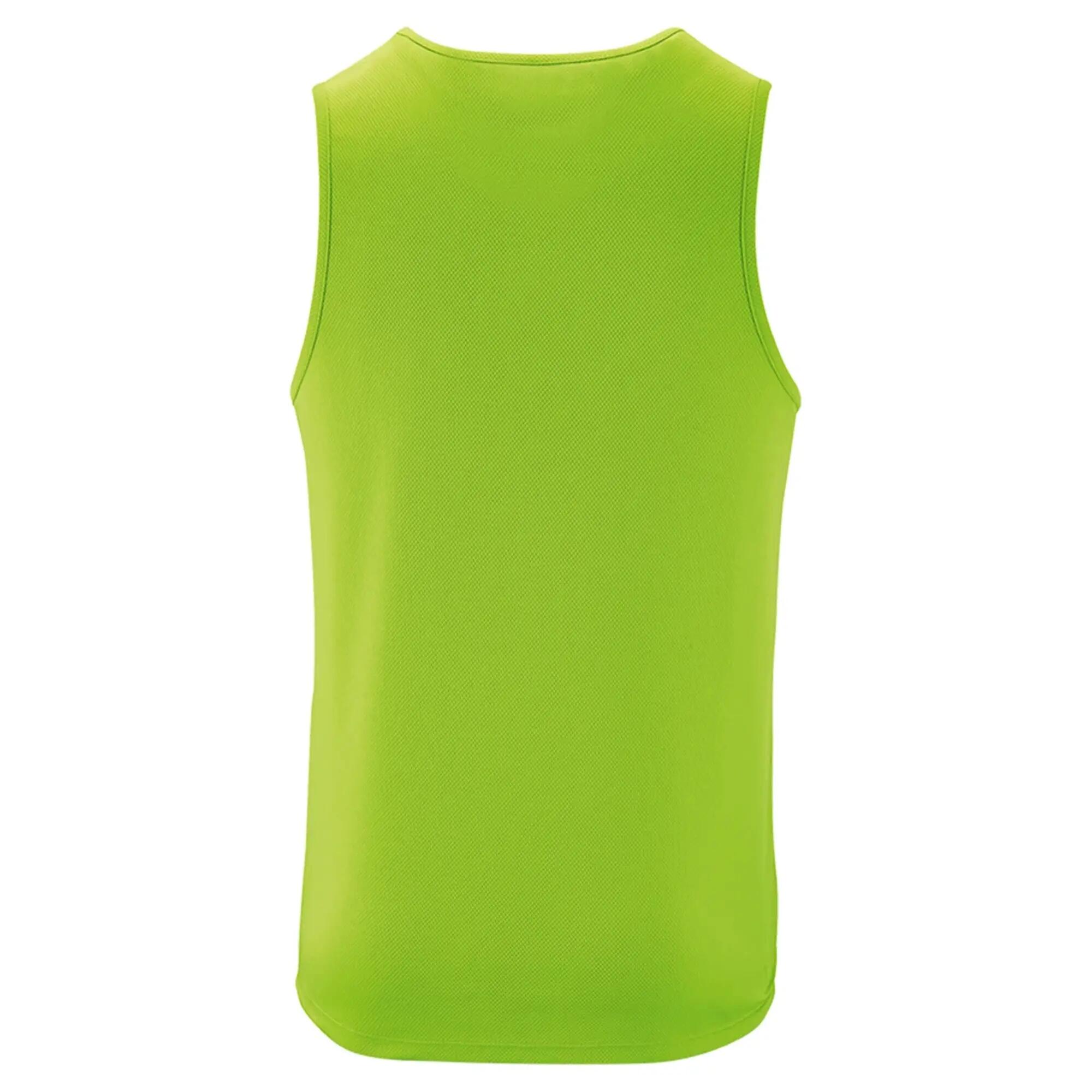 Mens Performance Tank Top (Neon Green) 2/4