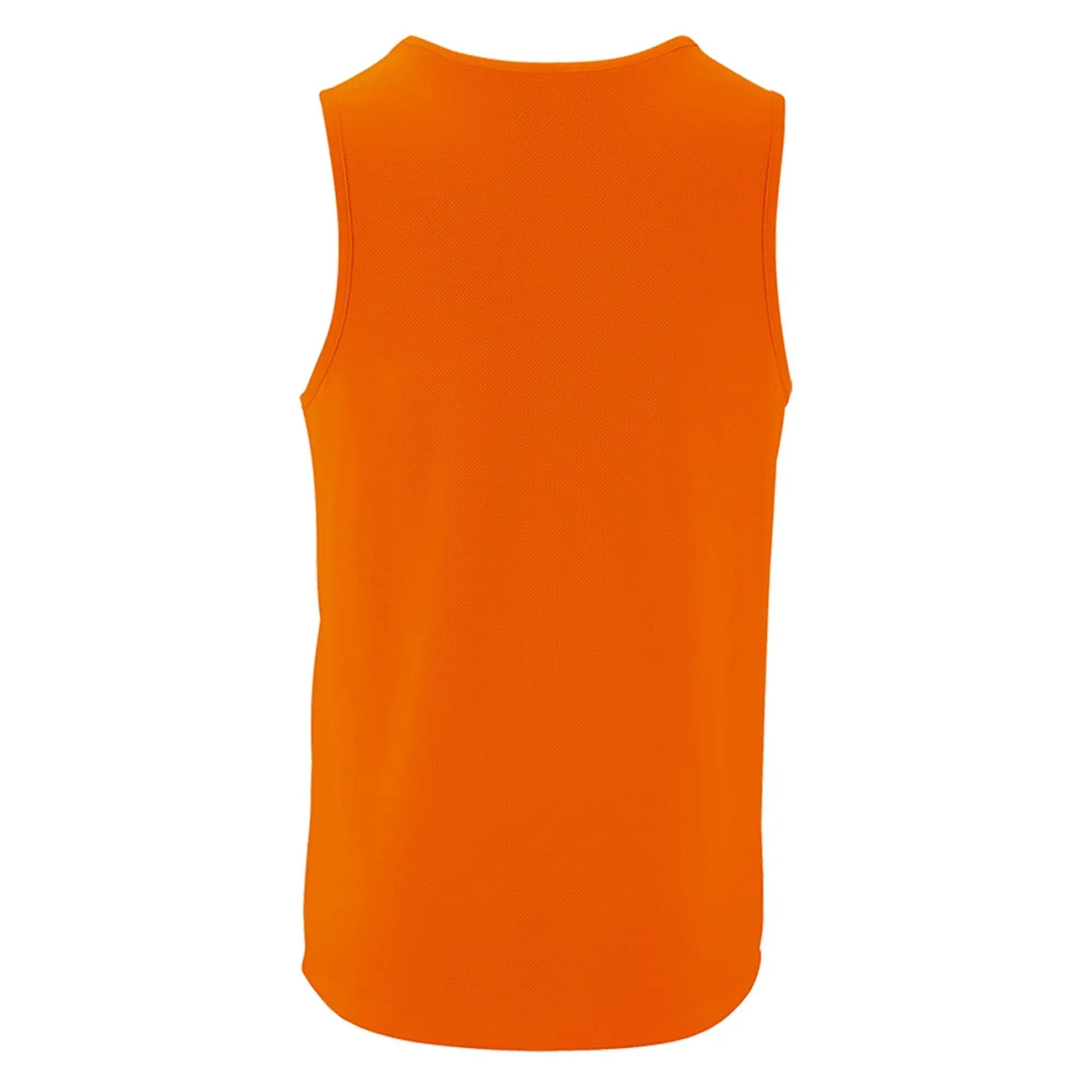 Mens Performance Tank Top (Neon Orange) 2/4