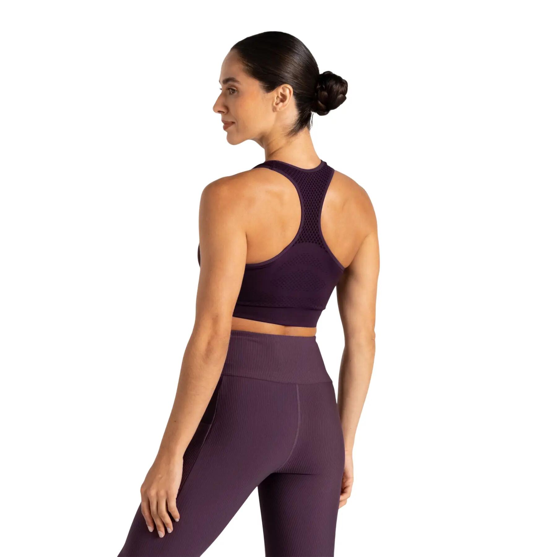 Dare 2B Sports Bra Dark Plum Medium Support 6/7