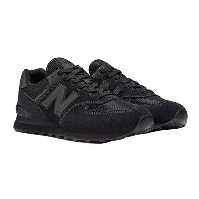 Heren 574 suède schoenen (zwart)