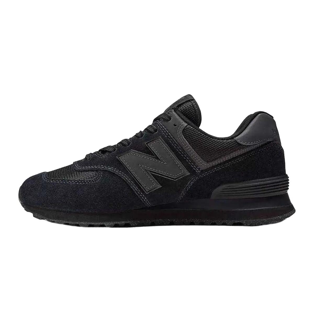 Heren 574 Suède Schoenen (Zwart) 3/10