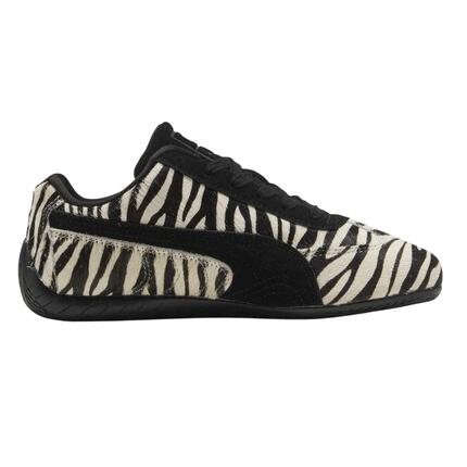 Zapatillas Deportivas de Ante Speedcat Diseño Estampado de Cebra Plano para