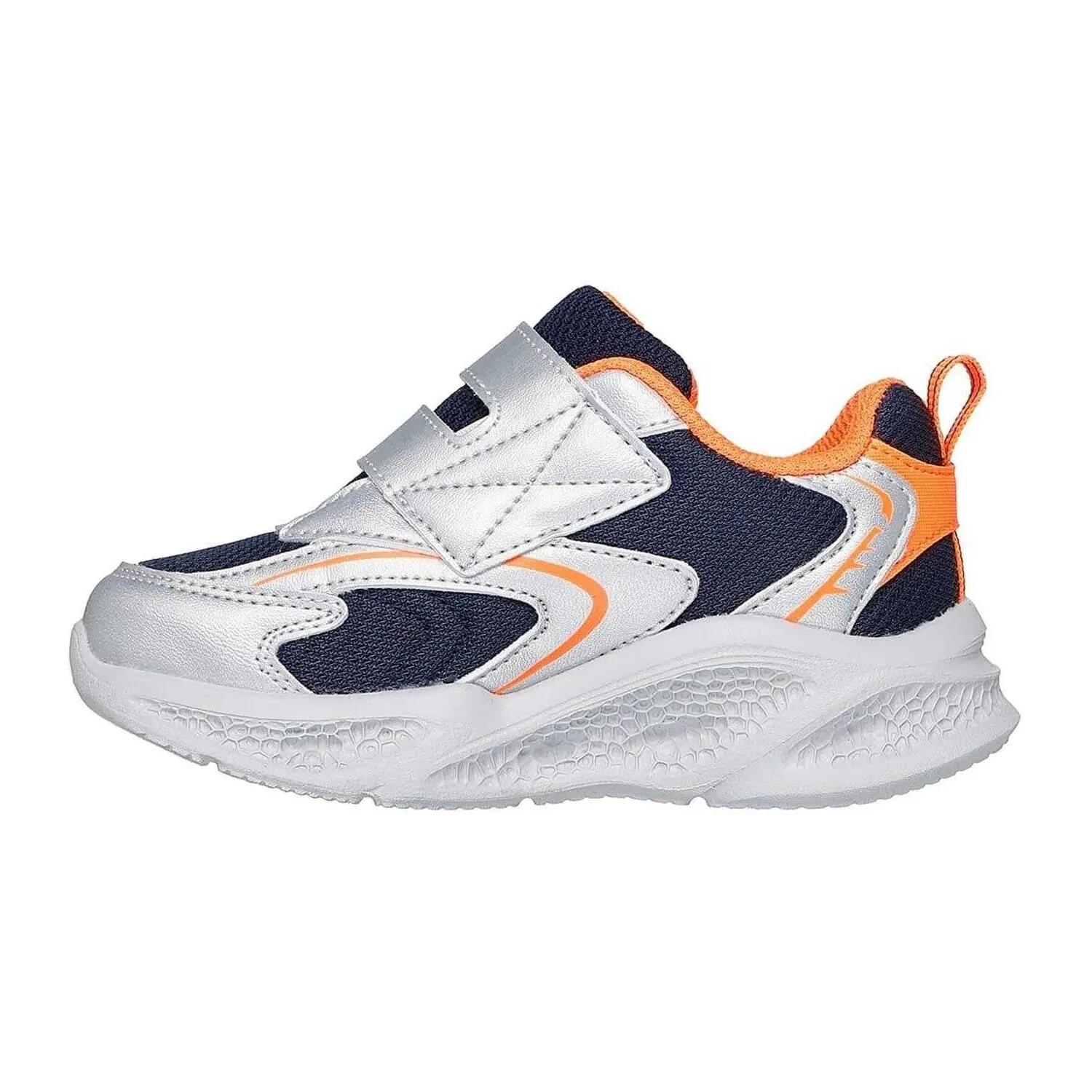 Baskets METEOR LIGHTS Toutpetit (Argenté / Orange) 2/6