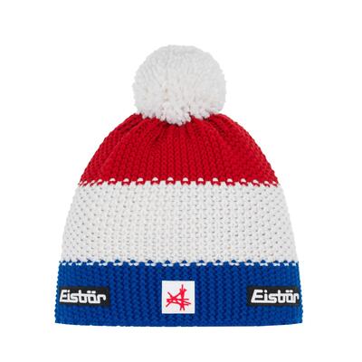 Muts star ski austria muts met pompon heren dames wintermuts fleece pompon
