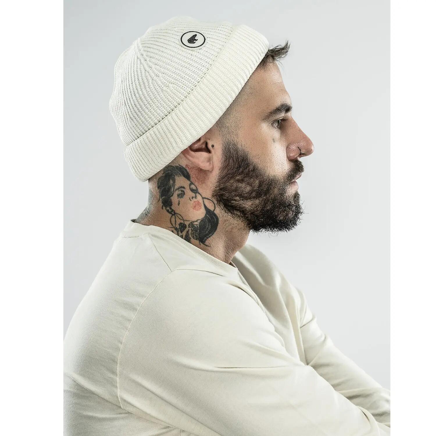Eisbär Raik MÜ Strickmütze / Fisherman Style für Damen & Herren Merinowolle 2/3