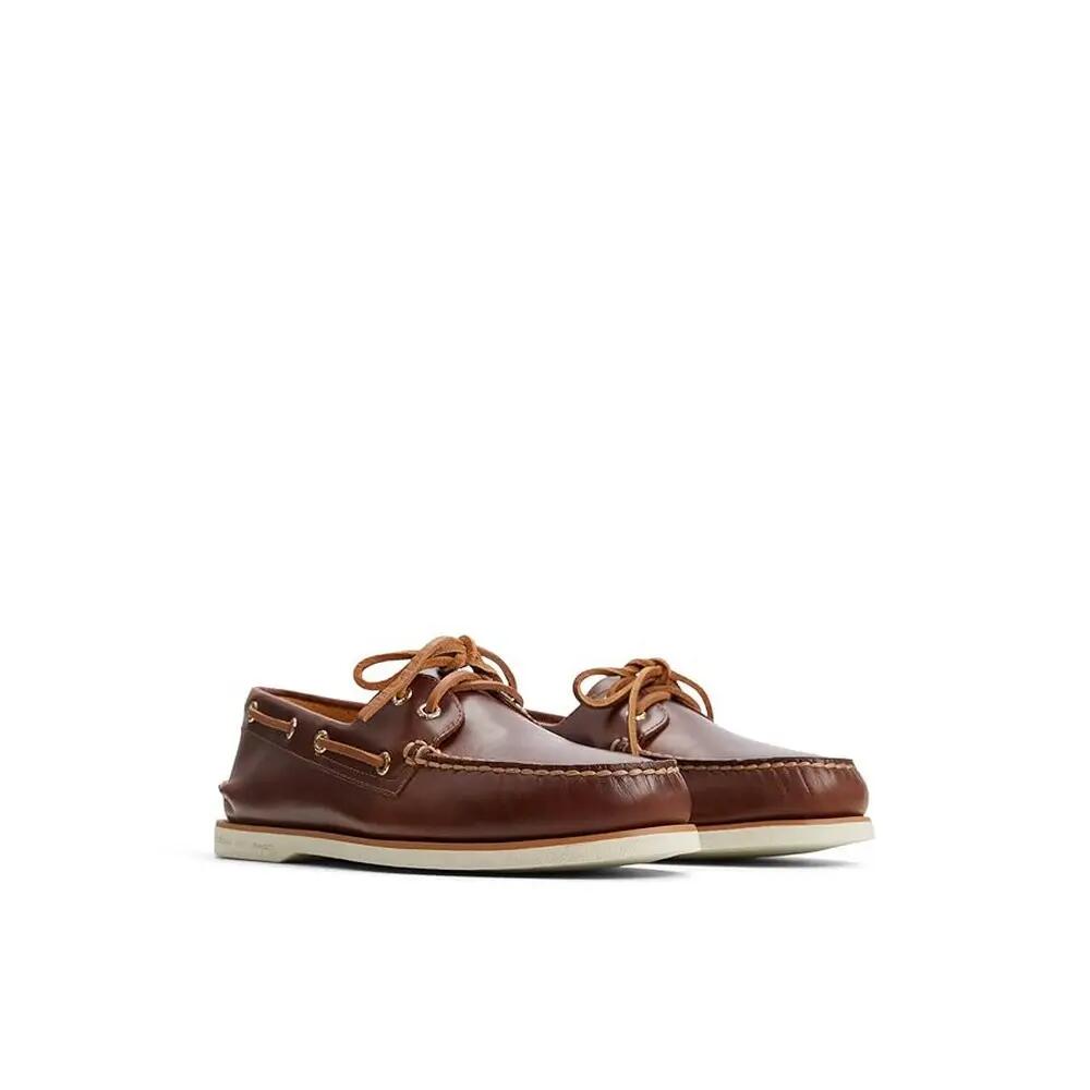 Bootsschuhe "Authentic Gold Cup", Leder Herren Hellbraun 3/4