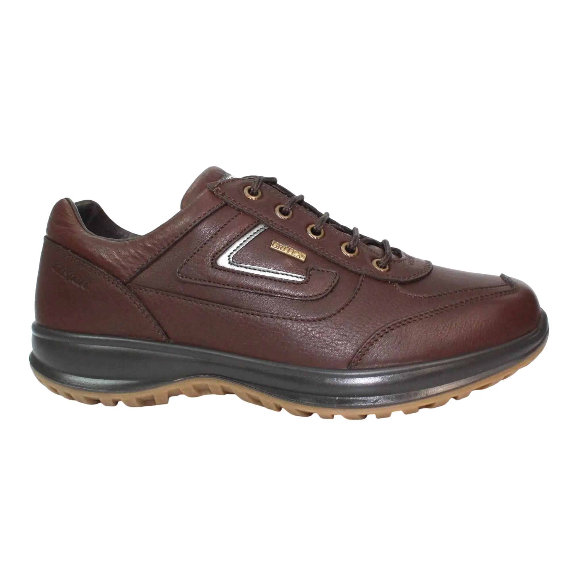 Scarpe Da Passeggio Pelle Uomo Grisport Airwalker Marrone 3/5