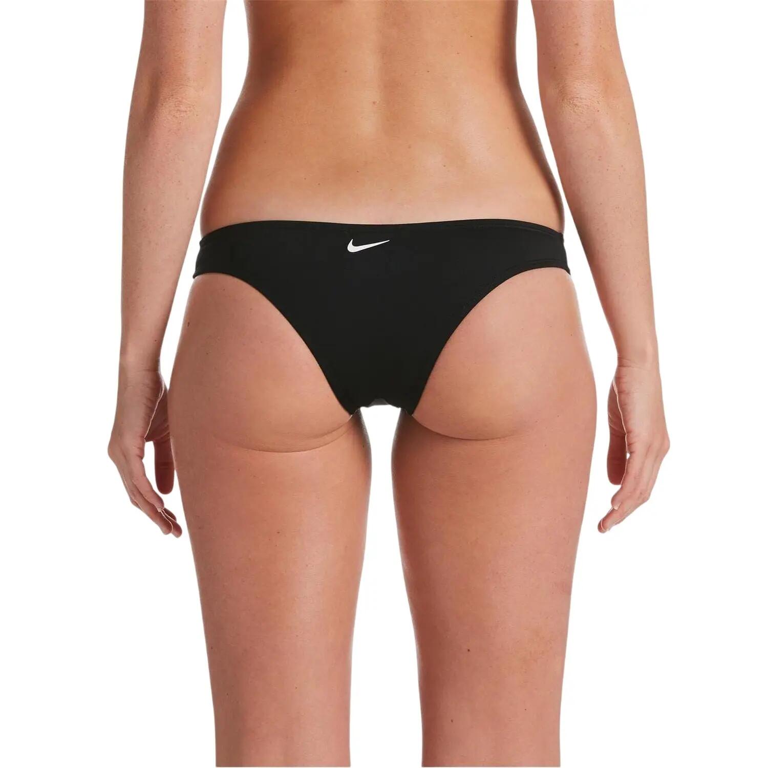 Dames Logo Laag uitgesneden Bikinibroekje (Zwart) 2/4