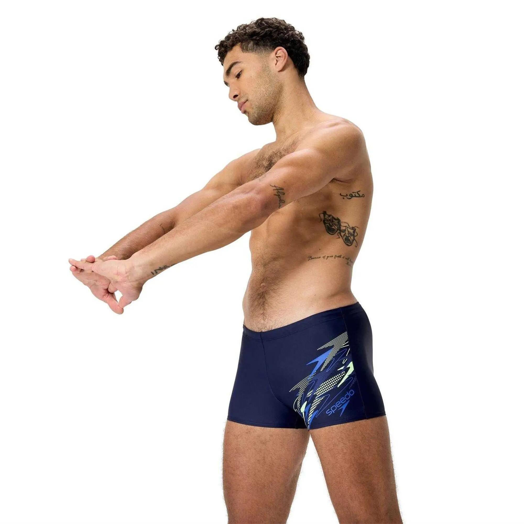 Zwemshort voor heren met gemengd patroon (Peacoat/Diepblauw) 4/7