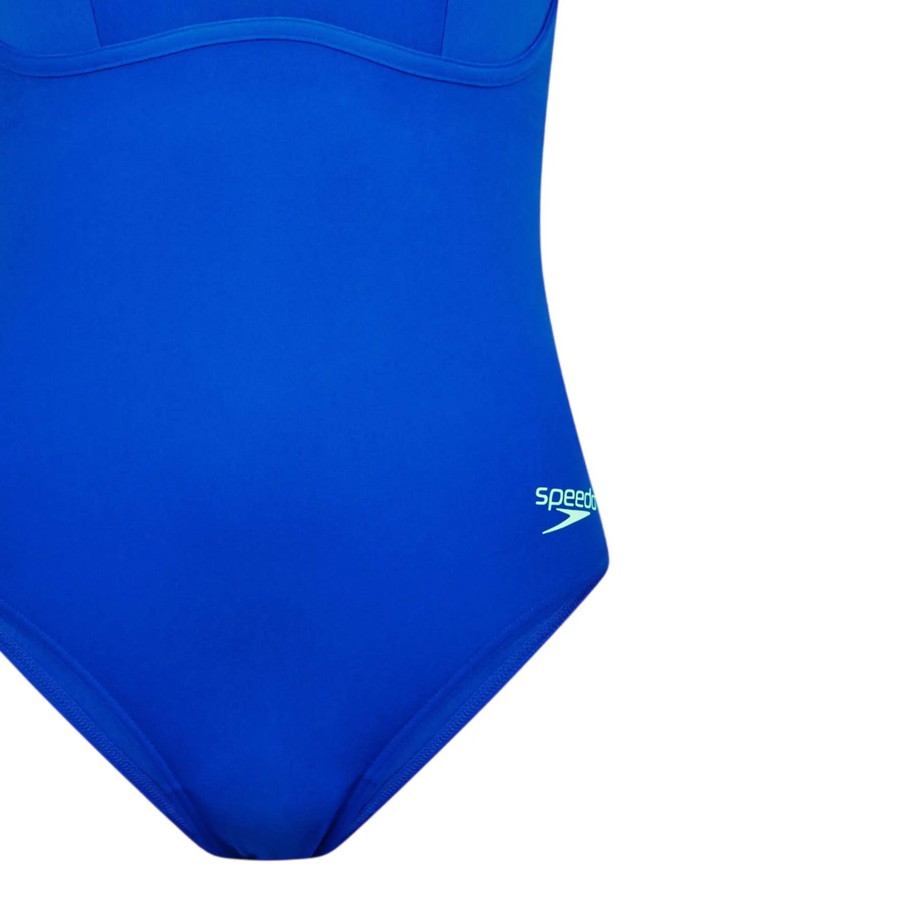 Maillot De Bain Bicolore 1 Pièce FLEXBAND Femme (Bleu) 3/4