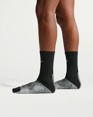 Nike unisex vapor strike crew sokken zwart/wit maat 10