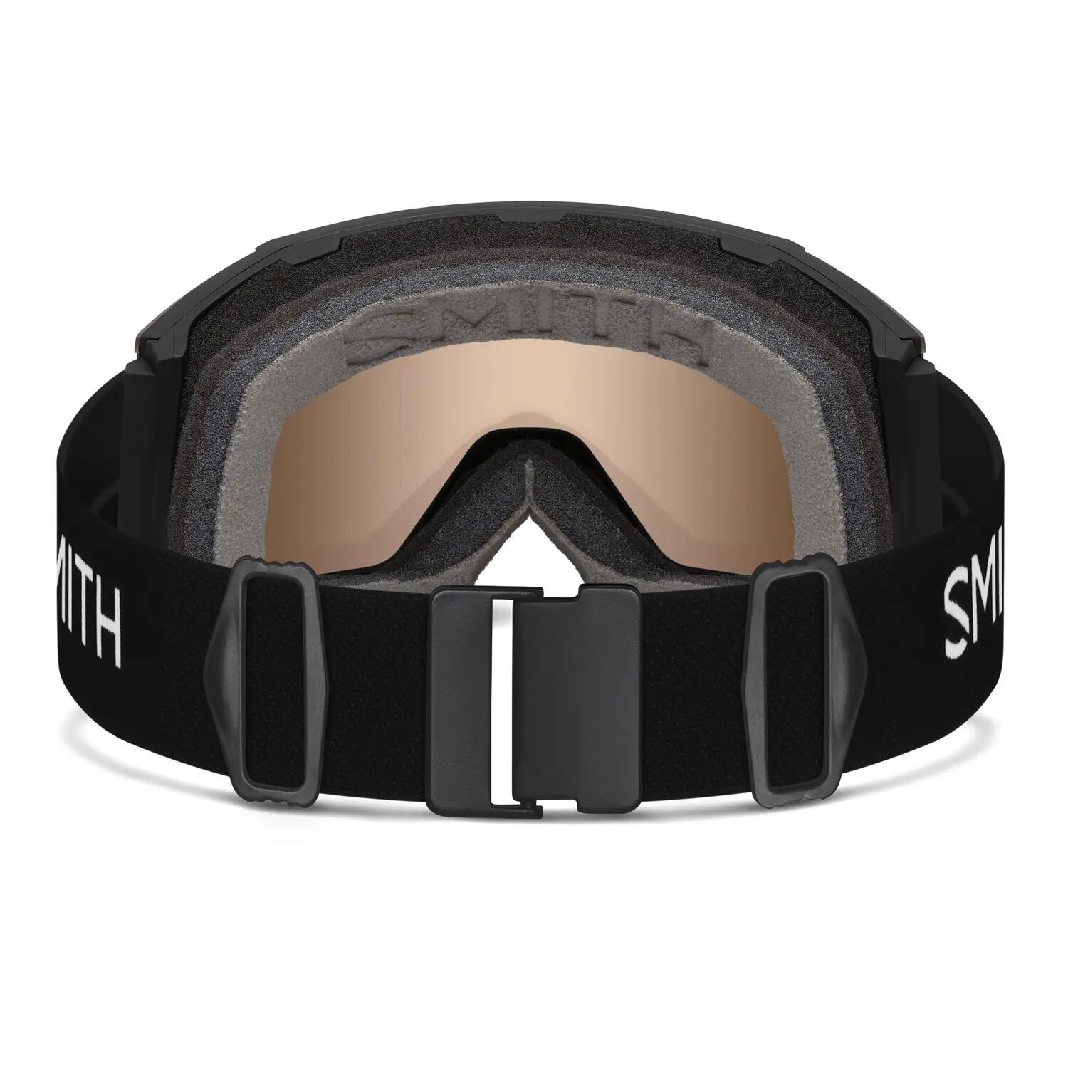 Smith Ski Goggles Squad Mag 0JX 4O Black ChromaPop Pro Photochromic Gold Mirror 4/4