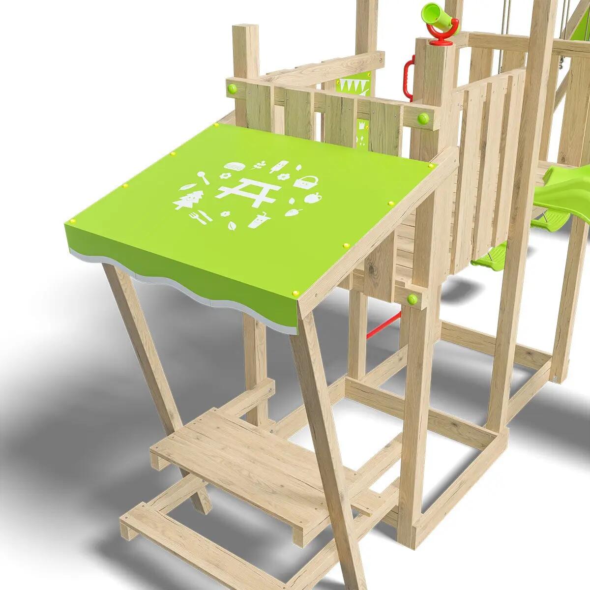 Zona de juegos de madera 2,20 m ZESTY XPRESSION XL - 14 niños 9/9