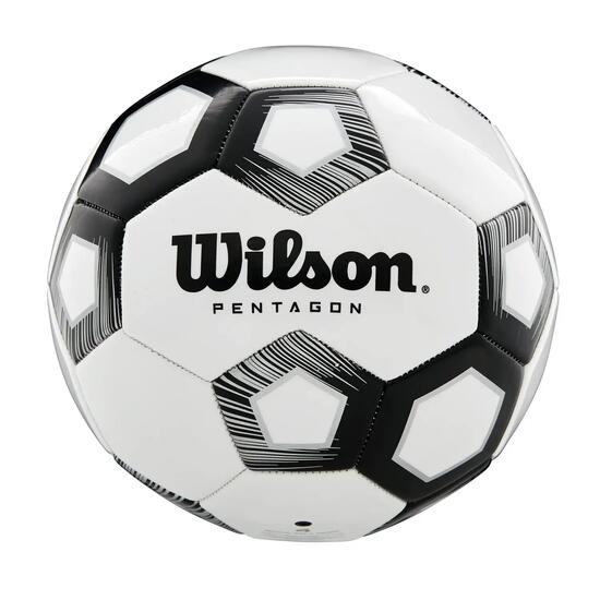 Ballon De Foot Motif/style Pentagone WTE8527XB (Blanc / Noir) Taille 4