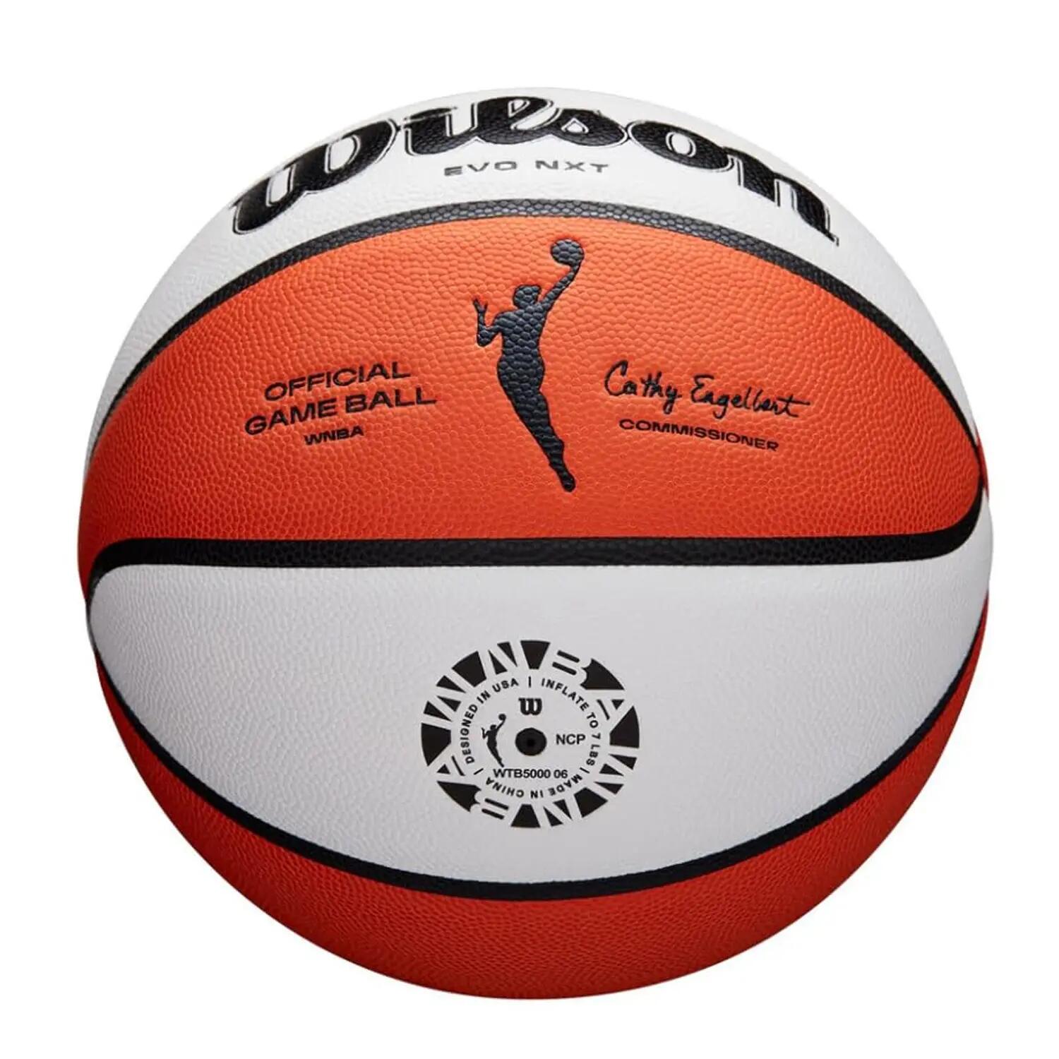 Ballon De Basket Motif/style NBA EVO NXT (Orange / Blanc) Taille 6 3/3