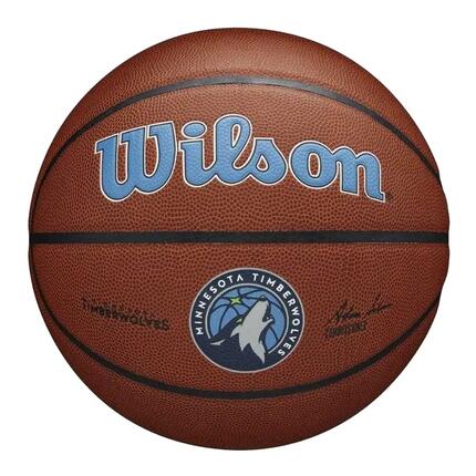 Ballon De Basket Motif/style NBA MINNESOTA TIMBERWOLVES (Marron) Taille 7