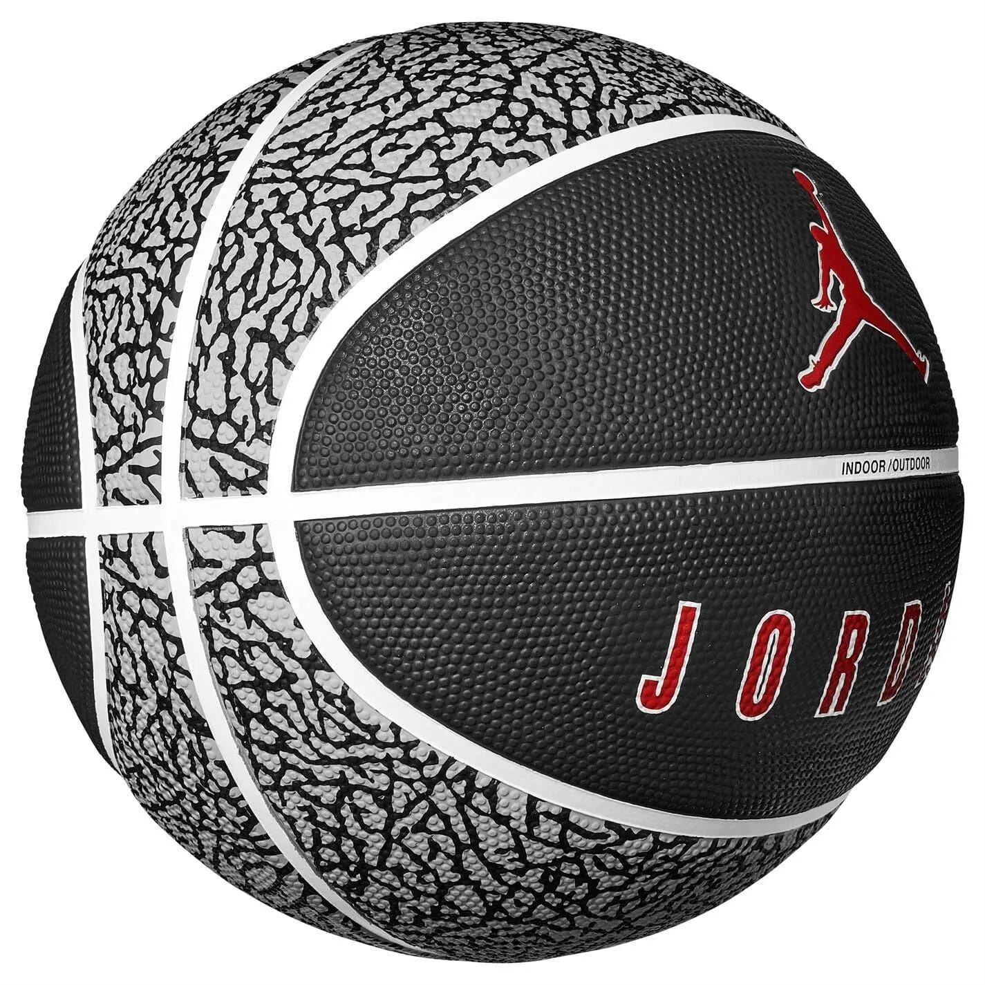 Ballon De Basket Motif/style 8 Panneaux AIR JORDAN (Noir / Gris) Taille unique 2/2