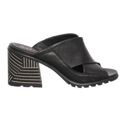 Sorel Nadia Mule Cuir Naturel Noir
