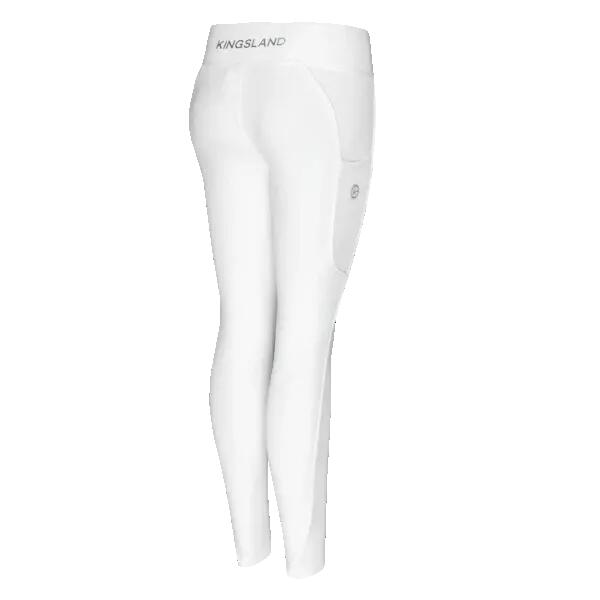 Collant d'équitation KLKATINKA à grip complet blanc 2/3